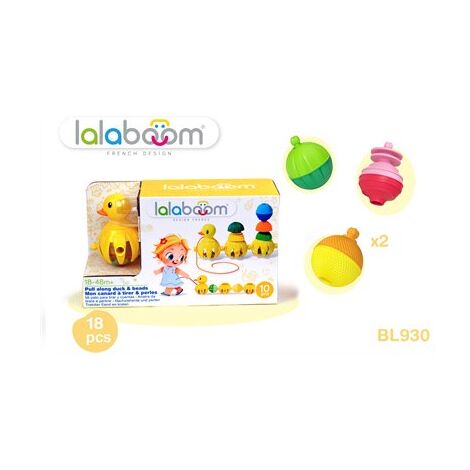 ברווז משוך וסע וחרוזי התפתחות - 10 חלקים Lalaboom למכירה , 3 image