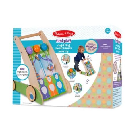 3314 Wooden Ring and Ding Forest Friends Push Toy Melissa & Doug למכירה , 4 image