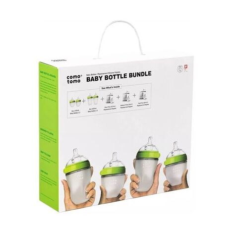Como Tomo Baby Bottle Gift Set Green 10ct למכירה 