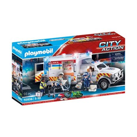 פליימוביל 70936 Rescue Vehicles: Ambulance with Lights and Sound למכירה , 2 image