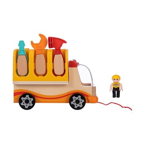 Spark toys משאית כלי עבודה מעץ למכירה , 2 image