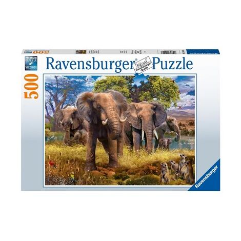 פאזל Elephants 500 15040 חלקים Ravensburger למכירה 