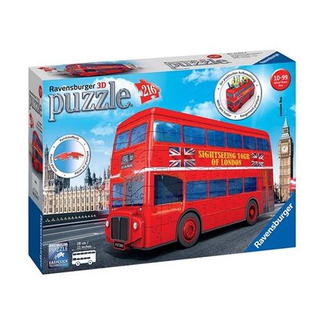 פאזל London Bus 3D Puzzle 216 12534 חלקים Ravensburger למכירה , 2 image