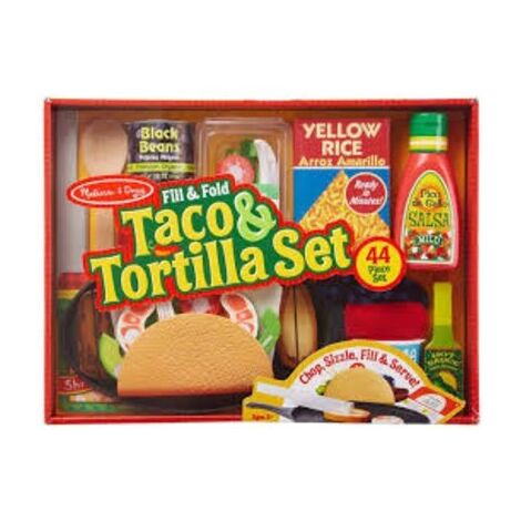 Melissa & Doug 9370 Fill & Fold Taco & Tortilla Set למכירה 