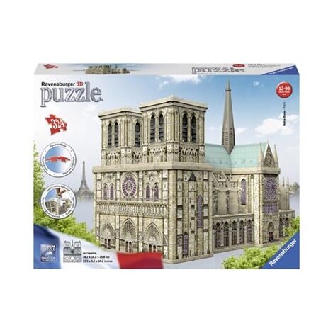 פאזל Notredame Paris 3D Puzzle 324 12523 חלקים Ravensburger למכירה , 2 image