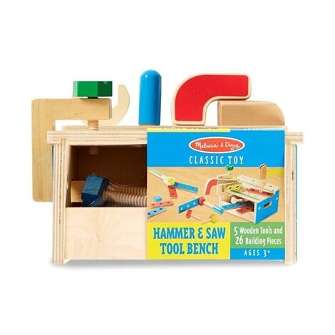 Melissa & Doug 9386 Hammer & Saw Tool Bench למכירה 