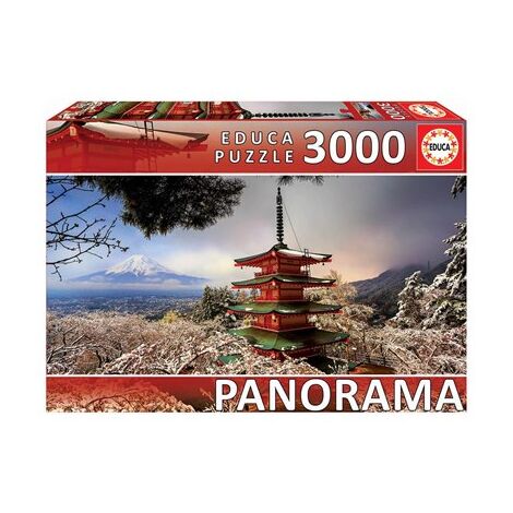 פאזל Mount Fuji and Chureito Pagoda 3000 18013 חלקים Educa למכירה , 3 image