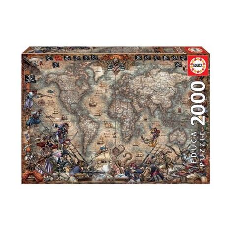 פאזל Pirates Map 2000 18008 חלקים Educa למכירה , 2 image