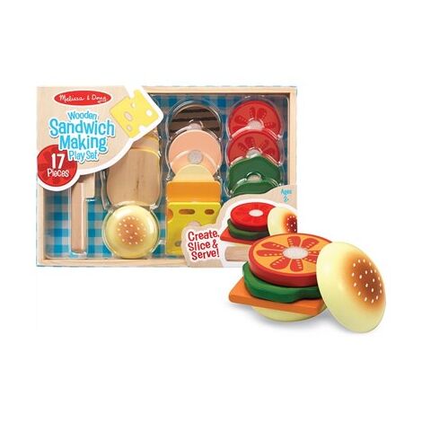 Melissa & Doug 513 Sandwich Making Set - Wooden Play Food למכירה , 3 image