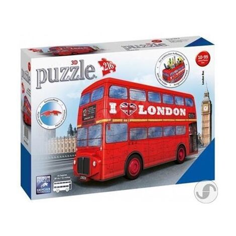 פאזל London Bus 3D Puzzle 216 12534 חלקים Ravensburger למכירה , 3 image