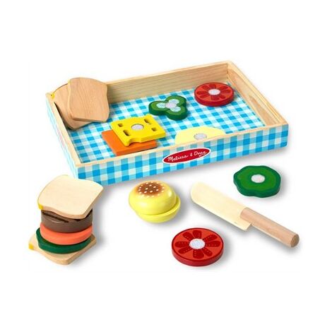 Melissa & Doug 513 Sandwich Making Set - Wooden Play Food למכירה , 2 image