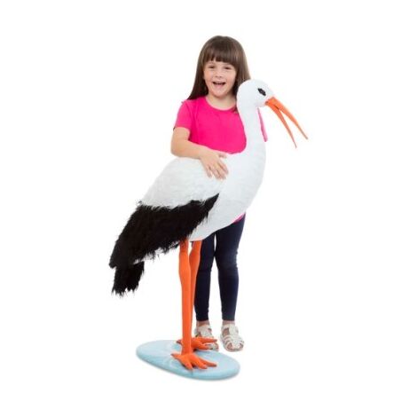 Melissa & Doug 30407 Lifelike Plush Stork למכירה 