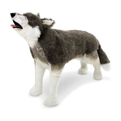 Melissa & Doug 30401 Plush Gray Wolf למכירה 