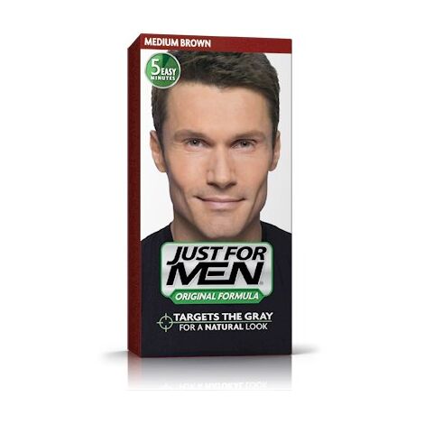 צבע שיער לגבר בגוון חום בינוני H-35 27.5 מ"ל Just For Men למכירה 
