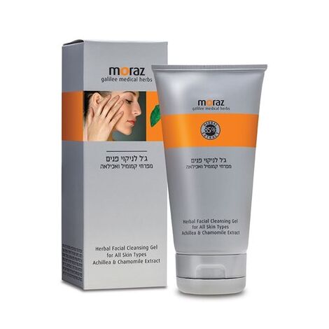 Herbal Facial Cleansing Gel for All Skin Types with Achillea & Chamomile Extract Moraz למכירה 