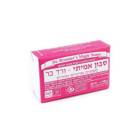 סבון Dr. Bronner Magic Organic Rose Bar Soap למכירה , 2 image