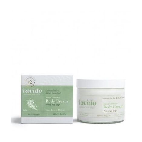 Lavender, Tea Tree, Black Cumin Seed Thera-Intensive Body Cream 250ml Lavido למכירה 