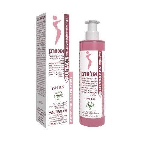 סבון DAN Pharm Ultragen Herbal Liquid Soapless Soap For Feminine Hygiene 250ml למכירה 