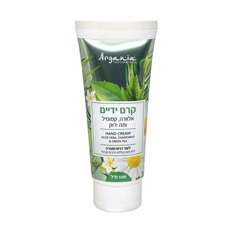 קרם ידיים אלוורה קמומיל ותה ירוק 100 מ"ל Argania למכירה , 2 image
