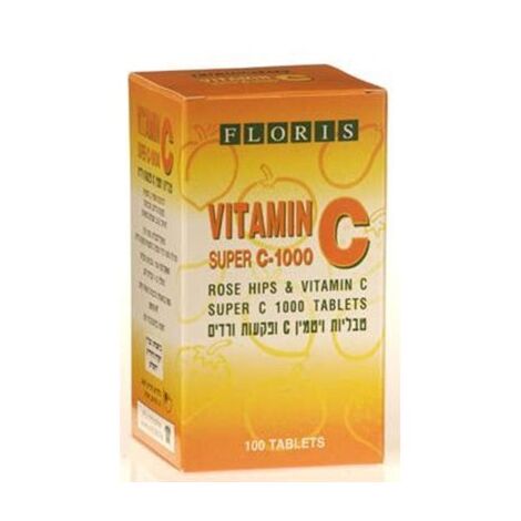 ויטמין Floris/Hadas Vitamin C Super 1000mg 100 Cap למכירה 