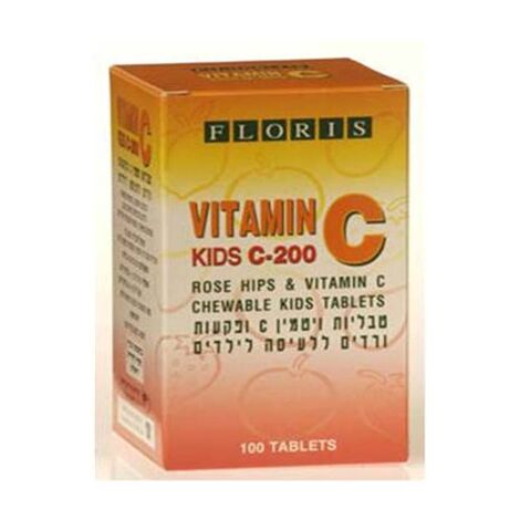 ויטמין Floris/Hadas Vitamin C 200mg 100 Cap למכירה 