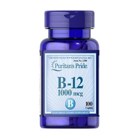 ויטמין ויטמין בי12 1000 מק"ג 100 קפסולות Puritan"s Pride למכירה , 2 image