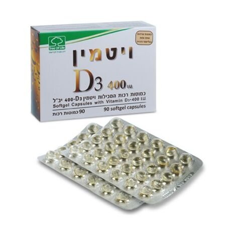 ויטמין Tree Of Life Vitamin D3 400IU 90 Tab למכירה , 2 image