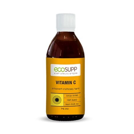 ויטמין ויטמין C בטעם תפוז 250 מ"ל Ecosupp למכירה 