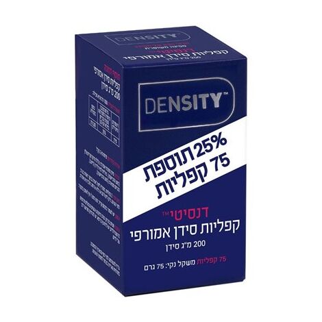 Density דנסיטי תוסף סידן אמורפי 200 מ"ג 75 כמוסות למכירה , 2 image