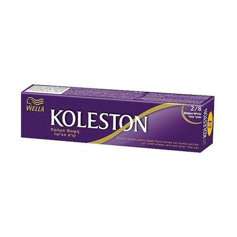 ערכת קרם צבע לשיער 2/8 שחור כחול Koleston למכירה 