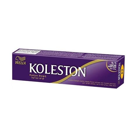 ערכת קרם צבע לשיער 9/3 בלונד זהוב Koleston למכירה 
