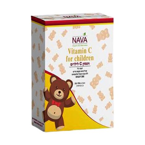 ויטמין Nava Vitamin C 60mg For Children Orange Lemon למכירה 