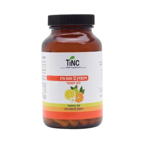 ויטמין לא חומצי Vitamin C 500mg 90 Caps Tinctura Tech למכירה , 3 image