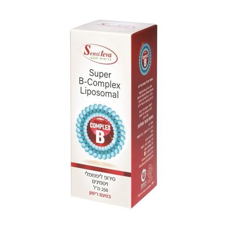 ויטמין Super B Complex Liposomal בטעם רימון 250 מ"ל Sensiteva למכירה , 2 image