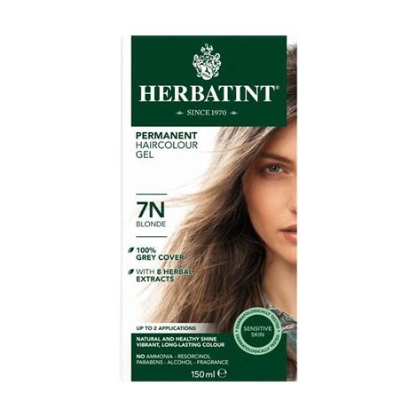 7N צבע טבעי לשיער גוון בלונד Herbatint למכירה 