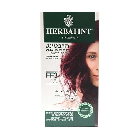 FF3 צבע טבעי לשיער גוון שזיף Herbatint למכירה 