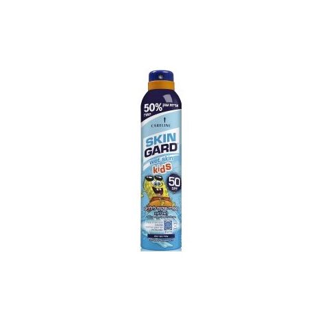 Careline Skin Gard ספריי הגנה שקוף לעור רטוב KIDS בוב ספוג SPF50 200 מ"ל למכירה 