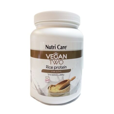 אבקת חלבון טבעוני אורז בטעם ווניל 600 גרם Nutri Care למכירה , 2 image