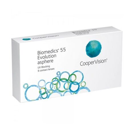 Biomedics 55 Evolution 24pck עסקה שנתית CooperVision למכירה 