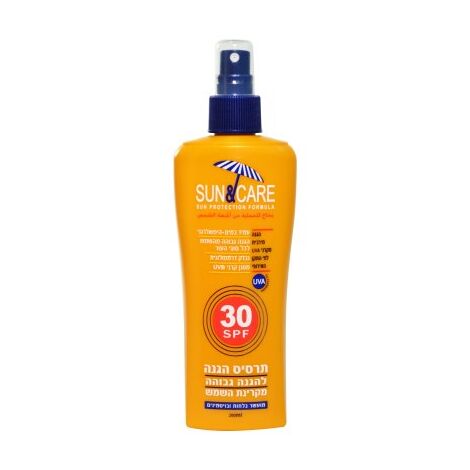 Sun&Care תרסיס מבוגרים SPF30 UVA B 200 מ"ל למכירה 