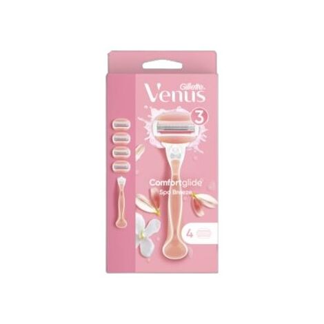 מכשיר גילוח Venus Comfortglide Spa Breeze מכשיר גילוח + 4 סכינים gillette למכירה , 3 image