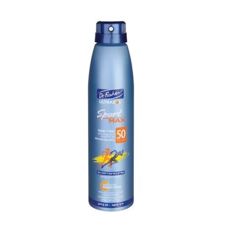 Dr. Fischer Ultrasol SPORT MAX ספריי רציף שקוף SPF50 200 מ"ל למכירה 