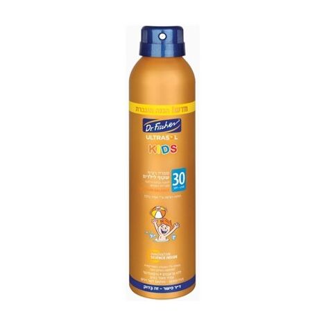 Dr. Fischer Ultrasol דר פישר ספריי שקוף לילדים SPF30 למכירה 