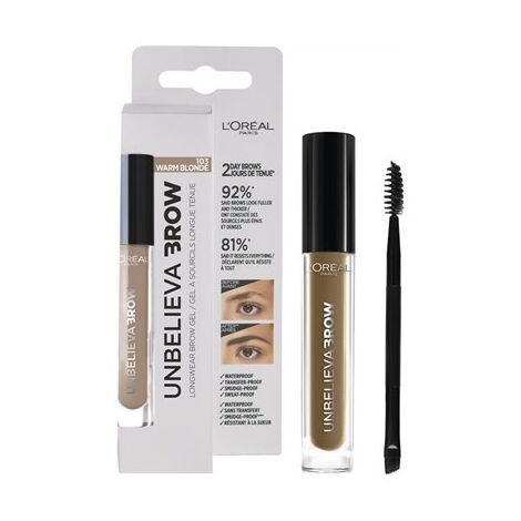 Loreal Unbelieva Brow Long Lasting Brow Gel 103 Warm Blonde למכירה , 2 image