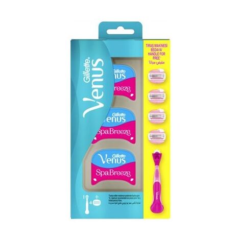 מכשיר גילוח Venus Comfortglide Spa Breeze מכשיר גילוח + 4 סכינים gillette למכירה , 2 image