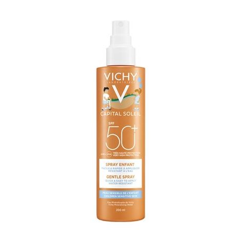 Vichy Ideal Soleil Spray Doucheur Enfants Tres Haute Protection 200ml למכירה 