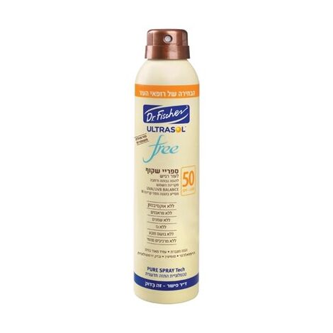 Dr. Fischer FREE ספריי שקוף 50SPF 200 מ"ל למכירה , 2 image