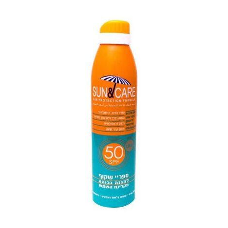 Sun&Care ספריי שקוף מבוגרים SPF50 UVA B 200 מ"ל למכירה 