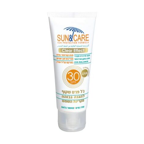 Sun&Care ג'ל הגנה שקוף לפנים SPF30 UVA B 60 מ"ל למכירה , 2 image