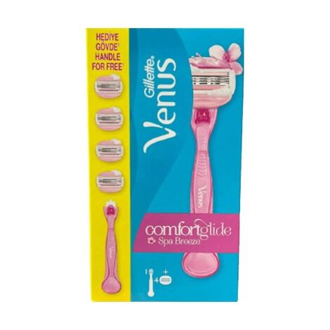 מכשיר גילוח Venus Comfortglide Spa Breeze מכשיר גילוח + 4 סכינים gillette למכירה , 4 image